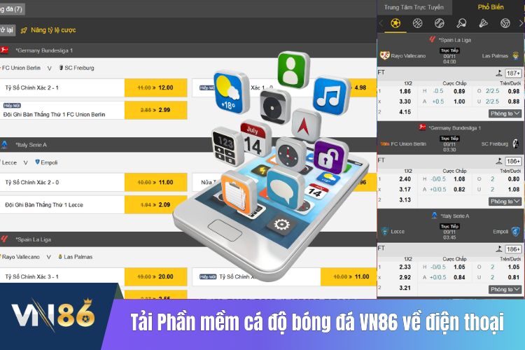 Cách tải Phần mềm cá độ bóng đá VN86 về điện thoại