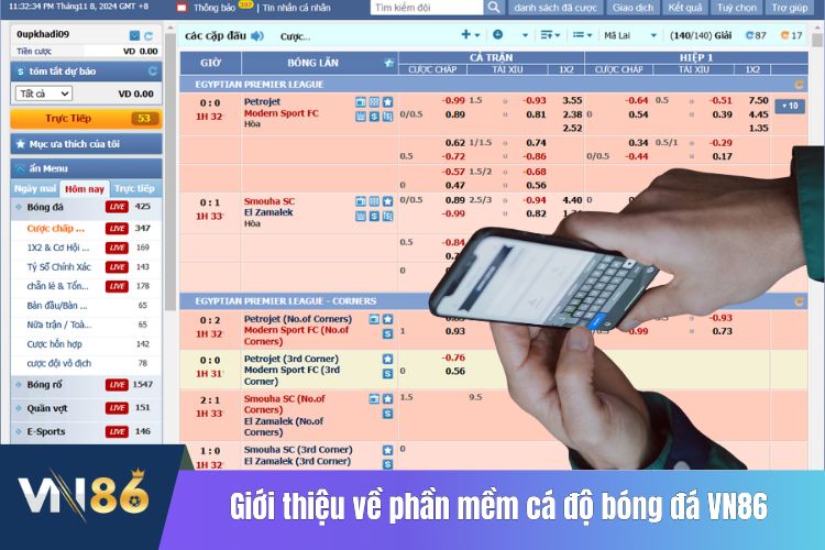 Giới thiệu về phần mềm cá độ bóng đá VN86